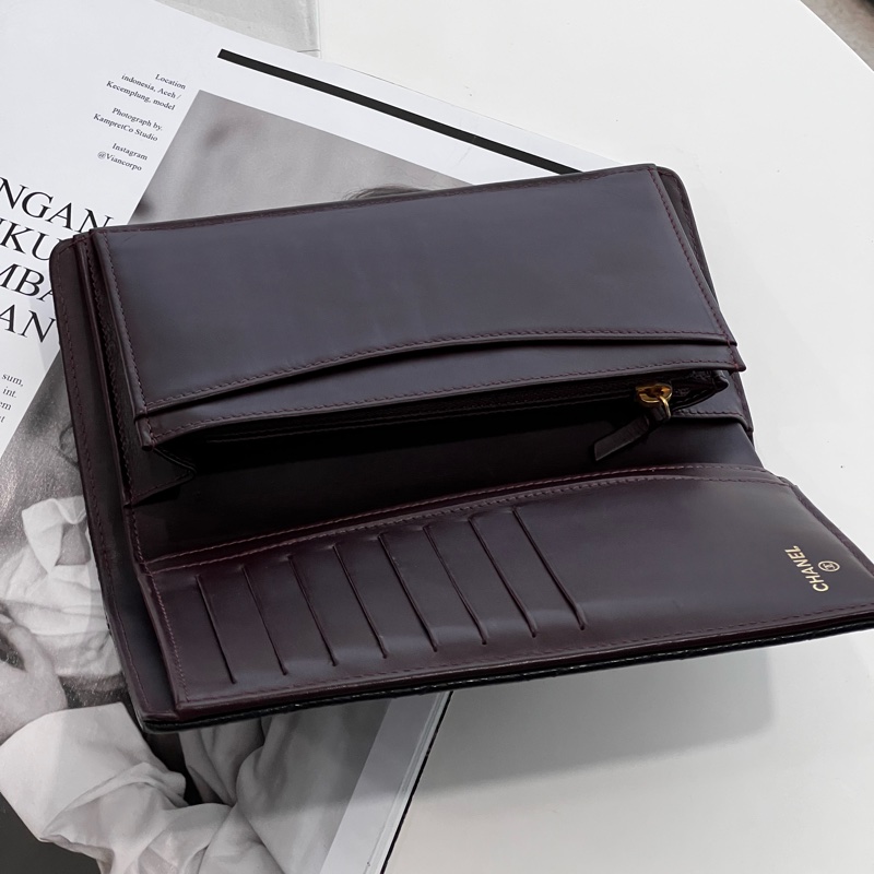 CHANEL 荔枝牛皮 長夾（8成新）-4