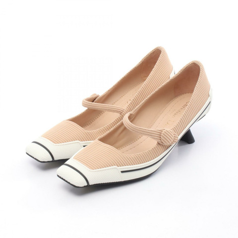 Dior D‐Motion 女高跟鞋 布料 米白色 二手