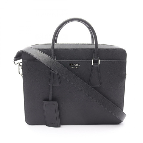 PRADA SAFFIANO CUIR 公事包 2VE363 Saffiano 皮革 黑色 二手 男士