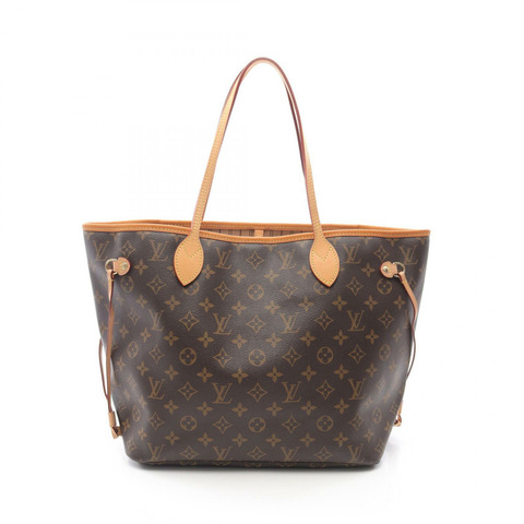 LOUIS VUITTON Neverfull 中型單肩托特包 M40156 字母帆布 二手 LV