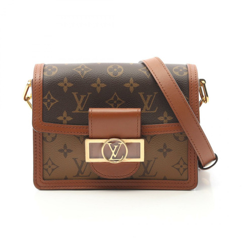 LOUIS VUITTON Dauphine 迷你肩背包 M44580 Monogram Reverse 帆布皮革