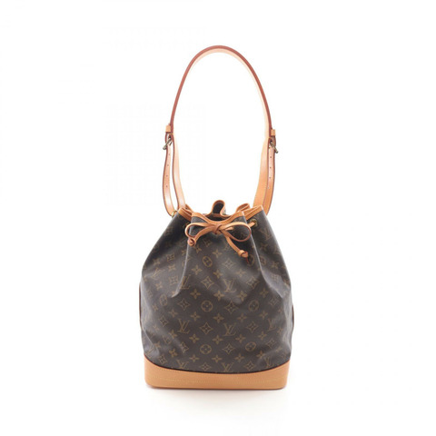 LOUIS VUITTON Noe 單肩抽繩手提包 M42224 字母帆布 二手 LV