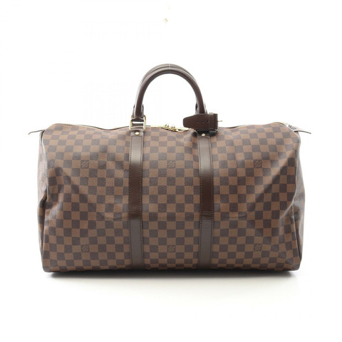 路易威登 Keepall 50 旅行行李袋 N41427 Damier 帆布 Ebene 二手 LV