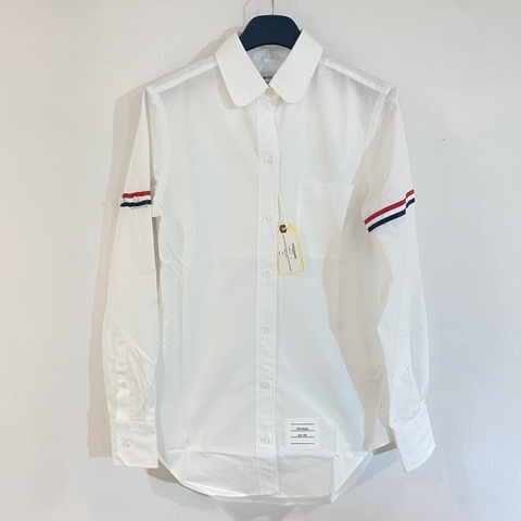 Thom Browne 女款 雙袖標 府綢襯衫 #38 40