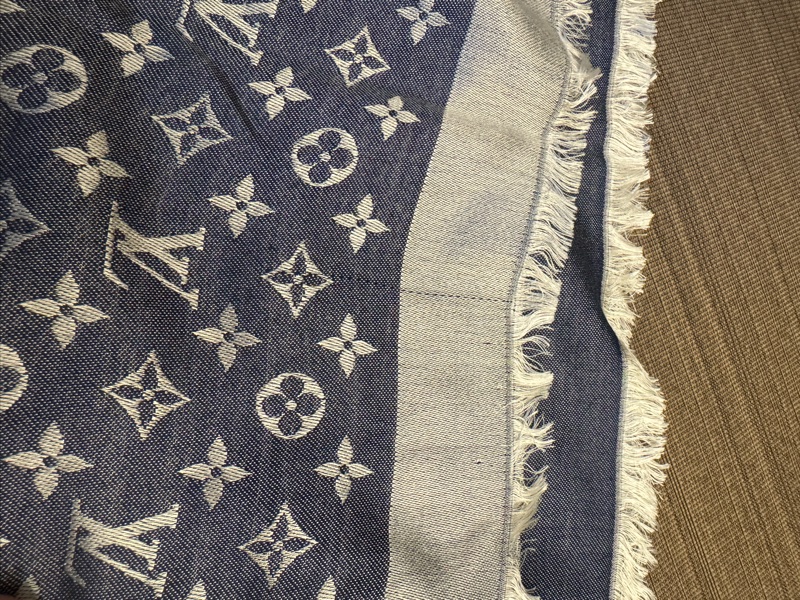 LV Monogram Denim 披肩-8