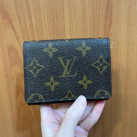 LV 原花金釦Enveloppe Carte De Visite卡片套M63801