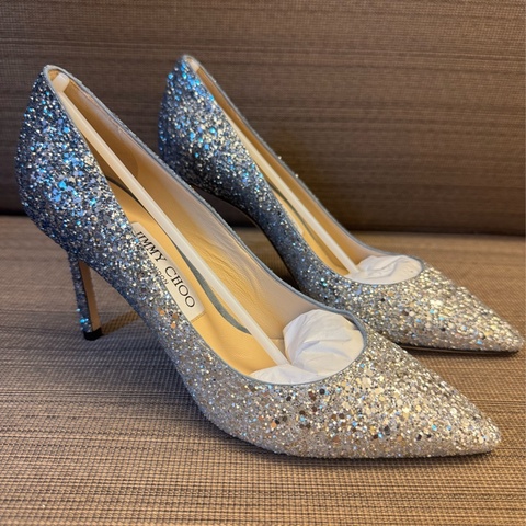 JIMMY CHOO 漸變亮片高跟鞋 37
