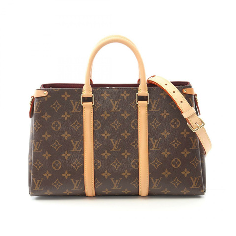 LOUIS VUITTON Soufflot 中型單肩包 M44816 字母帆布 二手 LV