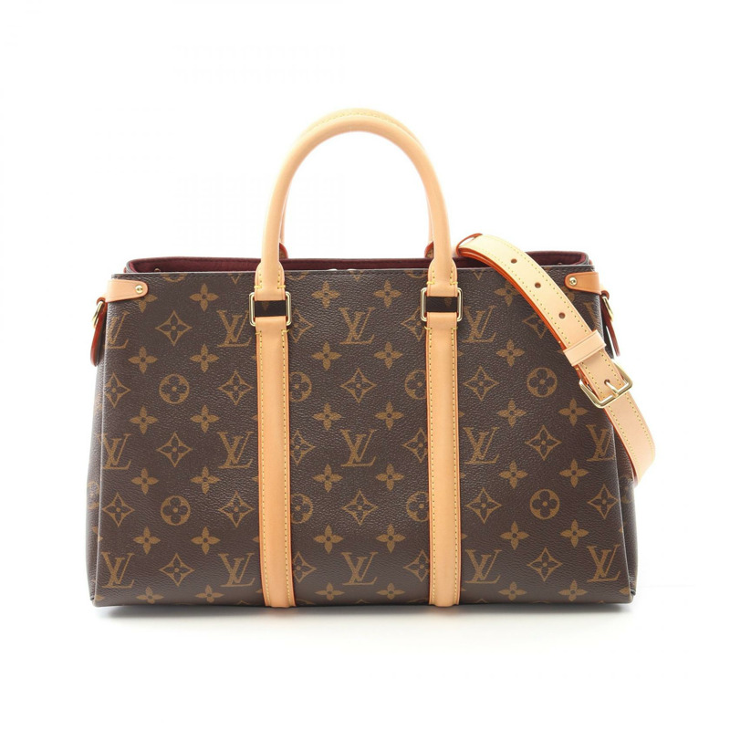 LOUIS VUITTON Soufflot 中型單肩包 M44816 字母帆布 二手 LV-0