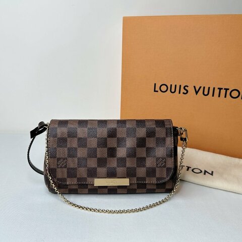 LV Favorite棋盤格斜背包