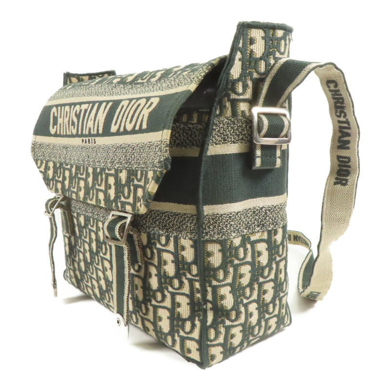 Dior 帆布Medium Diorcamp Bag銀扣肩背袋-2