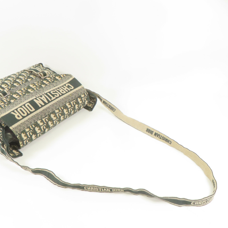 Dior 帆布Medium Diorcamp Bag銀扣肩背袋-9