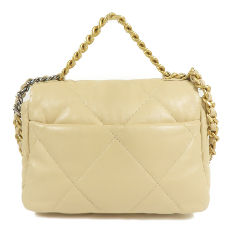 CHANEL 羊皮皮革C19手挽肩背兩用袋-1