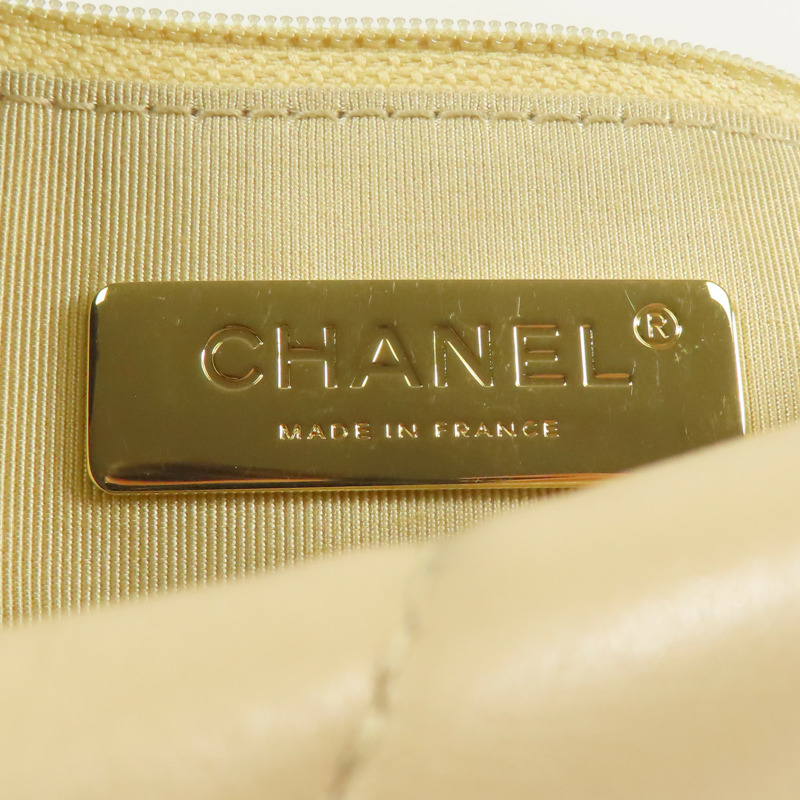 CHANEL 羊皮皮革C19手挽肩背兩用袋-5