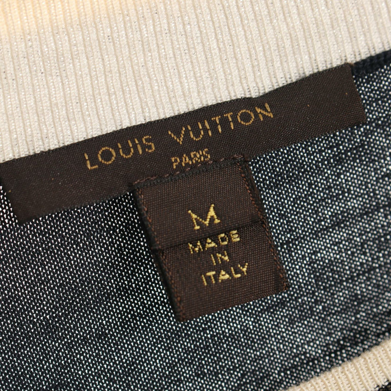 路易威登短袖洋裝 RW151W F7KD10OIA 絲棉 #M 海軍藍 二手女款-2