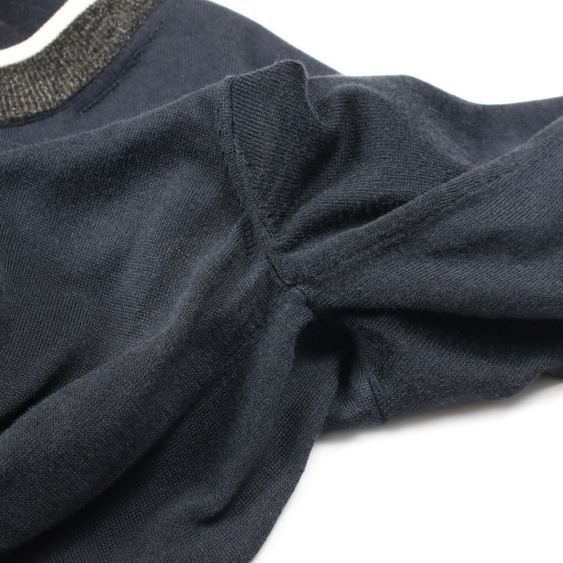 路易威登短袖洋裝 RW151W F7KD10OIA 絲棉 #M 海軍藍 二手女款-4