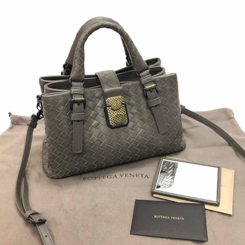 Bottega Veneta Roma grey bag