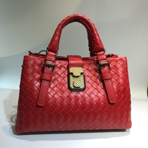 Bottega Veneta Roma red bag