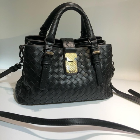 Bottega Veneta Roma black bag