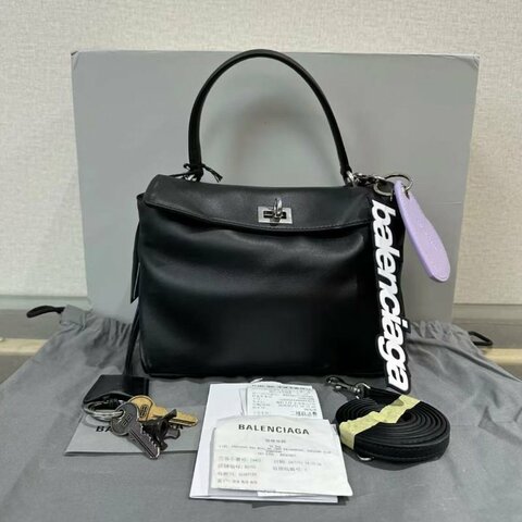 ✨balenciaga Rodeo 黑銀手提斜背包 22*18*9 全新配件塵袋購證
