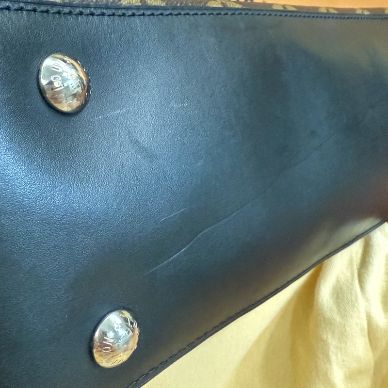 真品LV Macssar DAVIS系列 原花黑牛皮手提公事包 路易威登M56708手提 肩揹 側背包 公事包 托特包-34