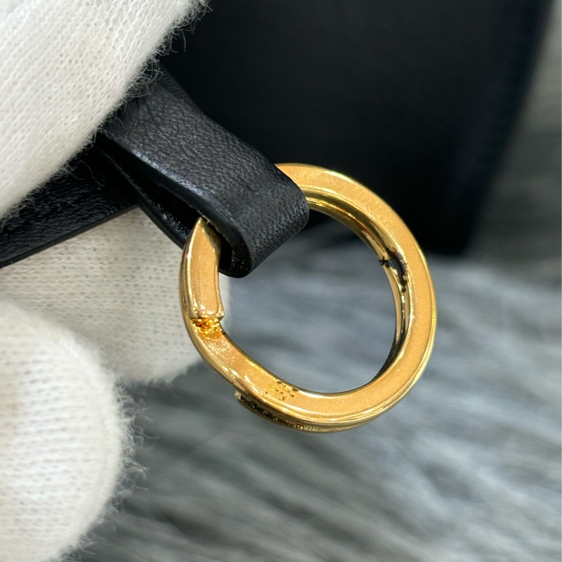 YSL 311210 CABAS 黑色牛皮 金釦 手提包 肩背包 斜背包 兩用包 學院包-15