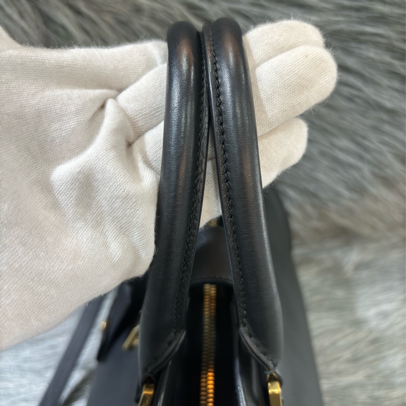 YSL 311210 CABAS 黑色牛皮 金釦 手提包 肩背包 斜背包 兩用包 學院包-33