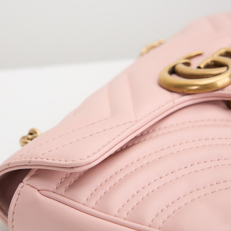 Gucci marmont 馬夢22粉色-10