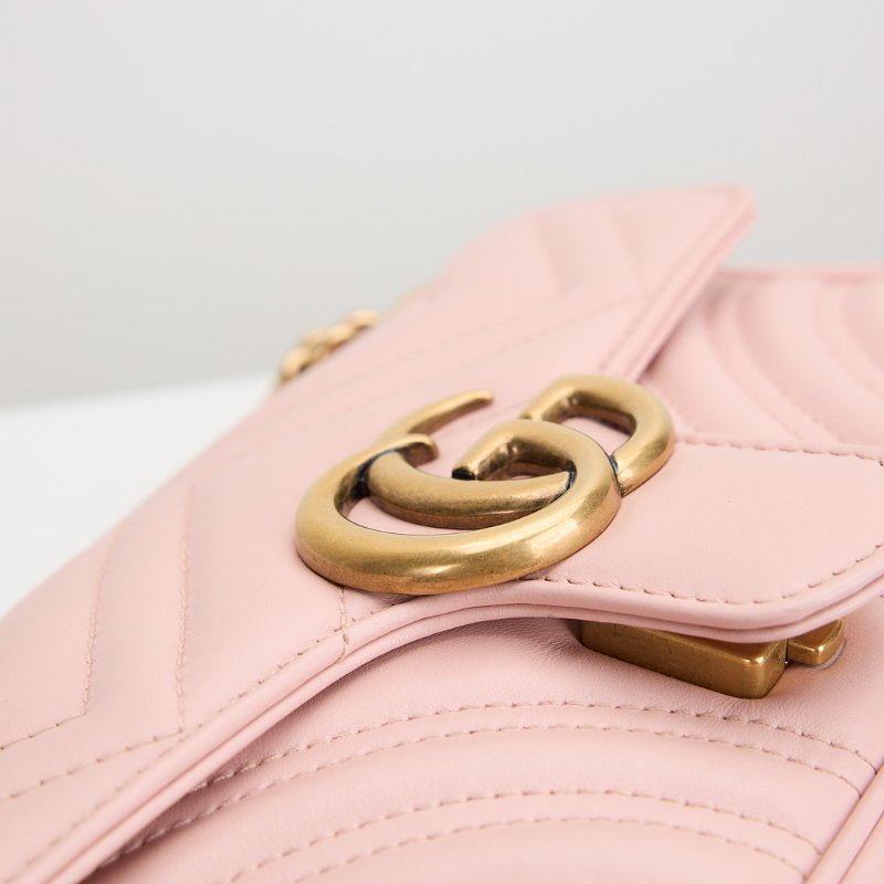 Gucci marmont 馬夢22粉色-11