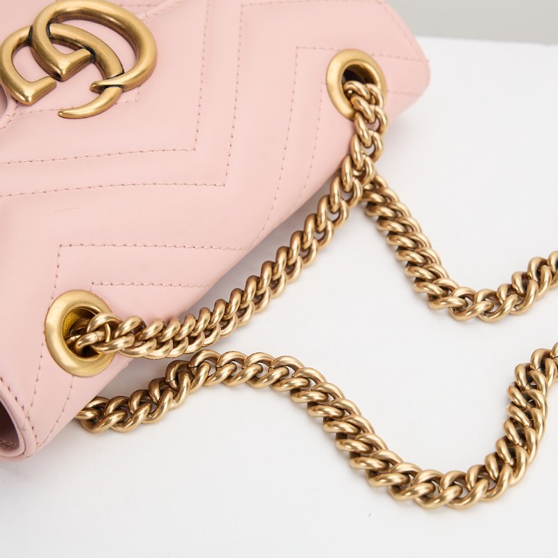 Gucci marmont 馬夢22粉色-15