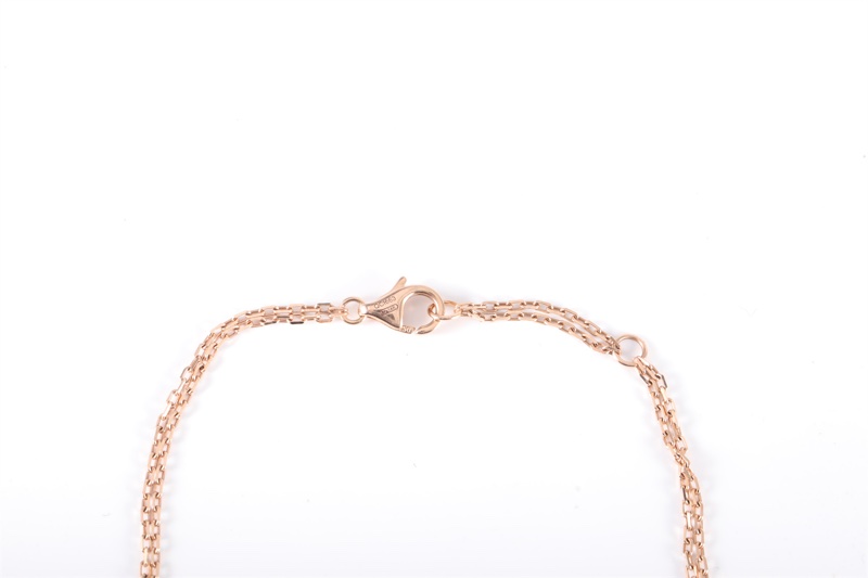 CARTIER(卡地亞)  18K玫瑰金 鑽石 玫瑰金 圓餅雙鑽手鏈 18K-4