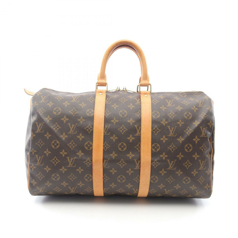 LOUIS VUITTON Keepall 45 旅行行李袋 M41428 字母帆布 二手 LV