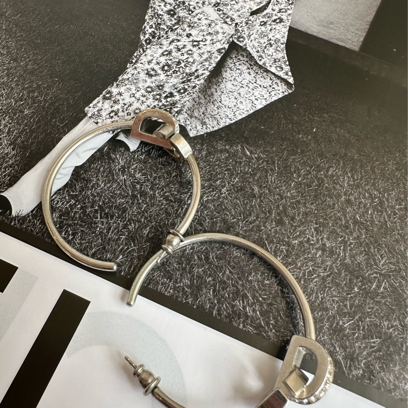 Dior 質感圈圈耳環-2