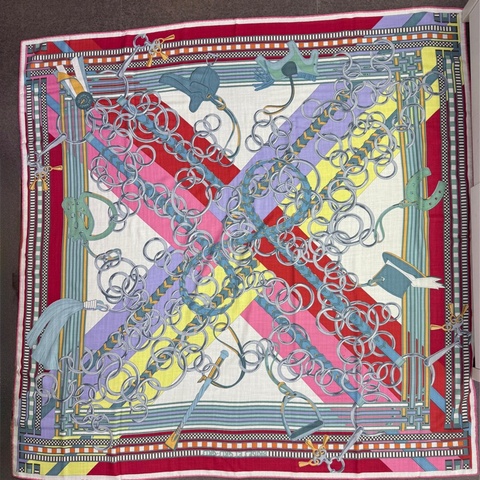 hermes 羊絨圍巾140cm x 140cm