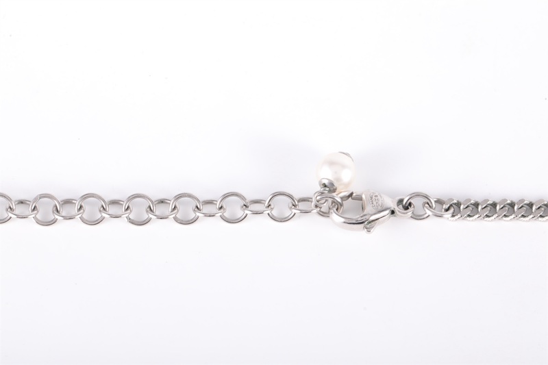 CHANEL(香奈兒)  合金 麥穗小花滿鑽項鏈-4