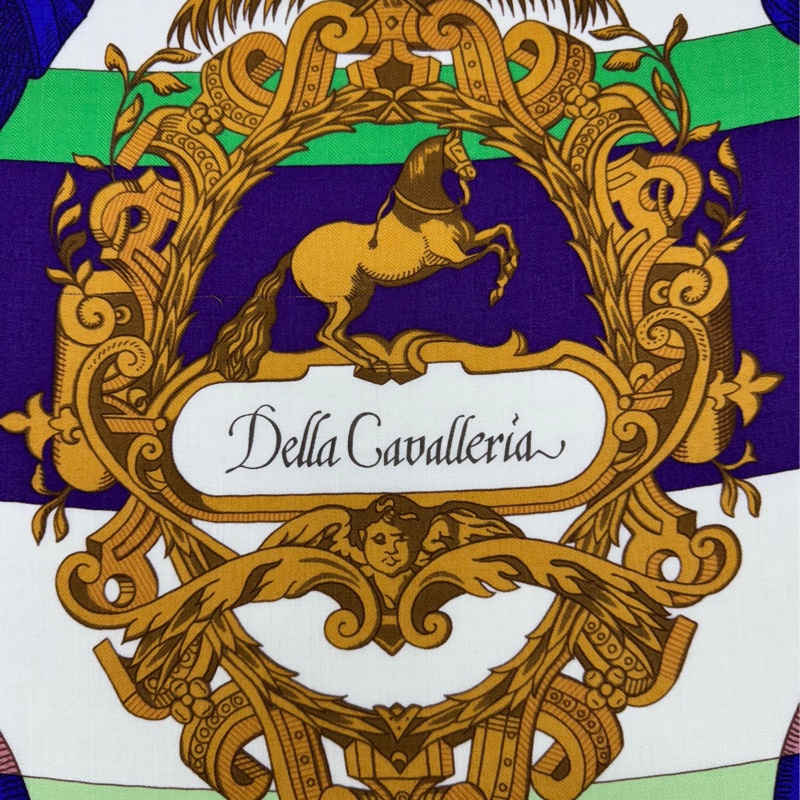 Hermes 140x140 羊絨圍巾-4