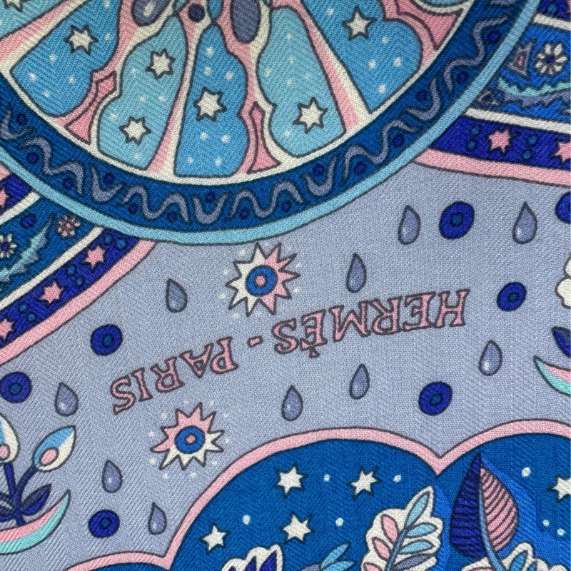 Hermes 140cm x 140” cm 羊絨圍巾-4