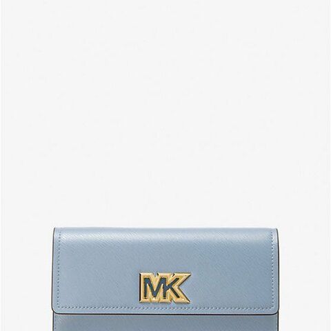 Michael Kors專櫃經典款 MIMI系列高質感翻蓋防刮皮革皮夾/長夾/手拿包