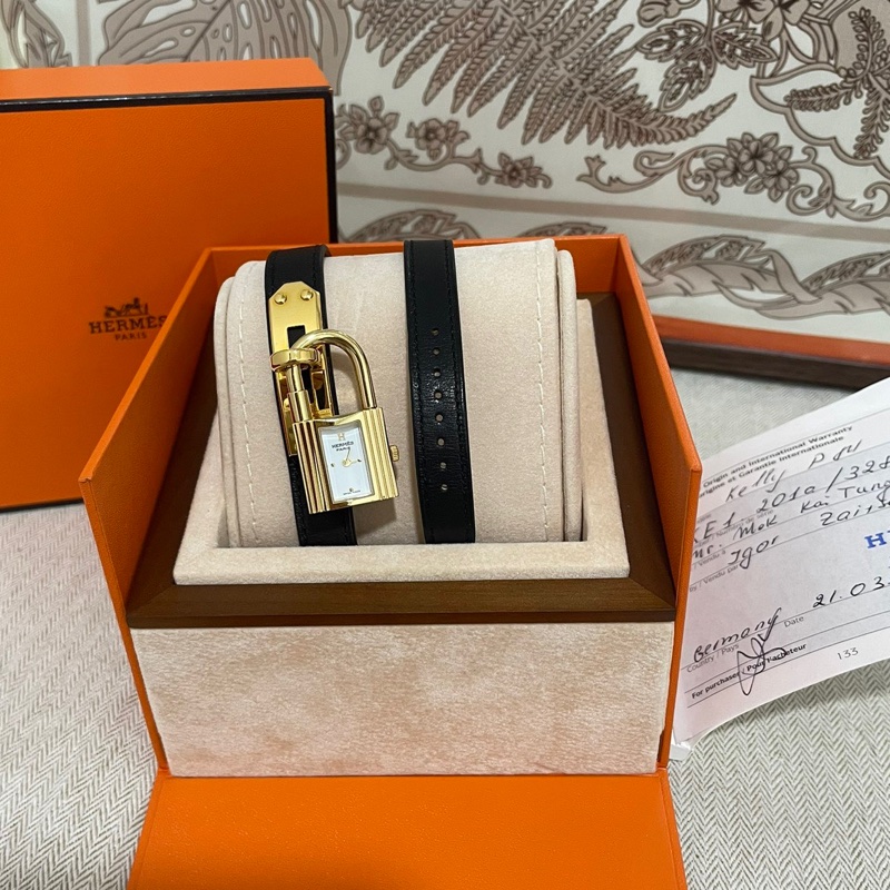 Hermes kelly 手錶 閒置未使用過-0