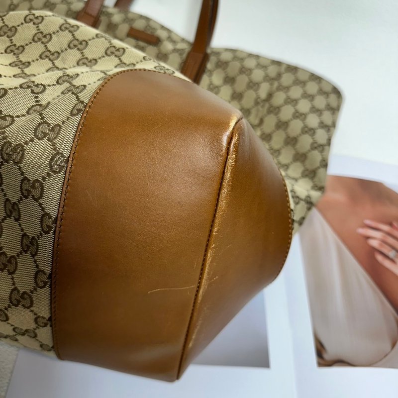 GUCCI 緹花布 手提/肩背 托特包-4