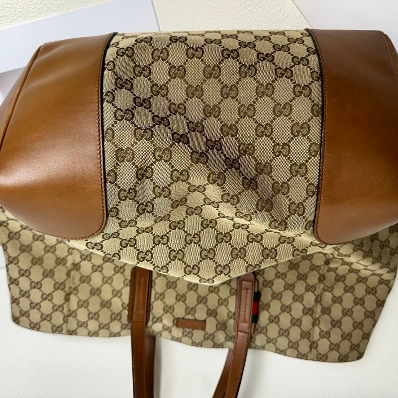 GUCCI 緹花布 手提/肩背 托特包-5