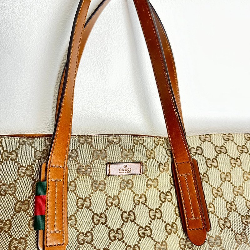 GUCCI 緹花布 手提/肩背 托特包-6