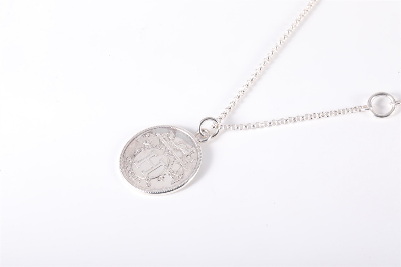 HERMES(愛馬仕)  18K白金 愛馬仕項鏈-1