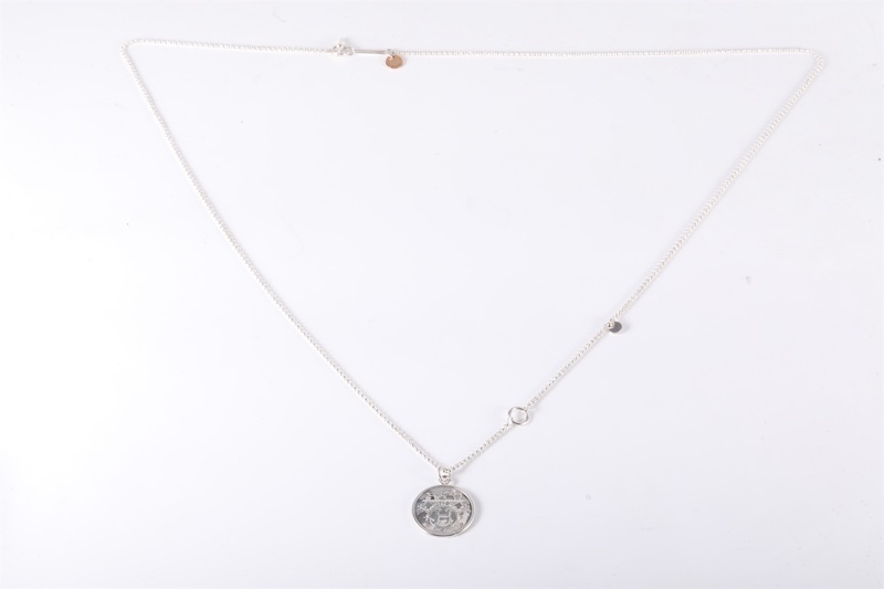 HERMES(愛馬仕)  18K白金 愛馬仕項鏈-5