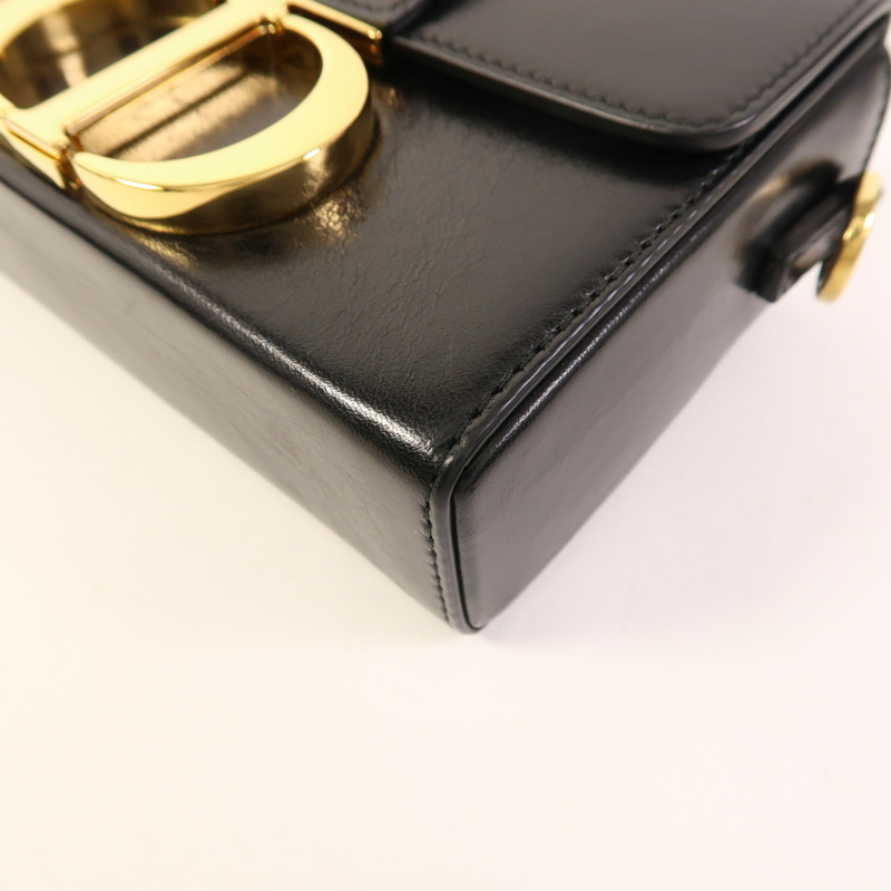 Dior 【激減優惠】牛皮皮革30 Montaigne Box Bag金扣肩背袋-10