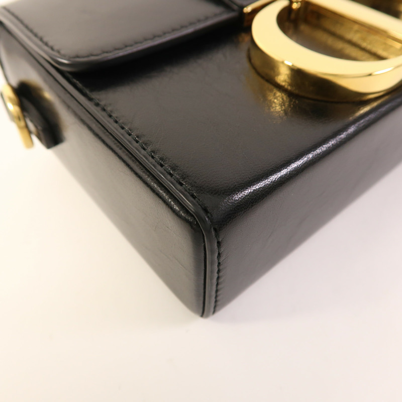 Dior 【激減優惠】牛皮皮革30 Montaigne Box Bag金扣肩背袋-11