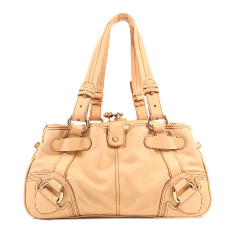 CELINE 牛皮皮革Shoulder Bag金扣肩背袋