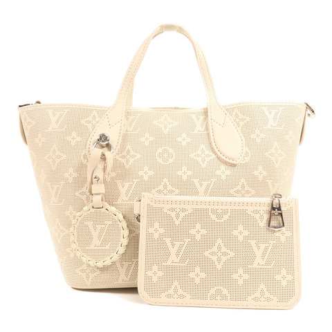 LOUIS VUITTON Monogram Mahina Blossom Mahina PM銀扣手挽袋