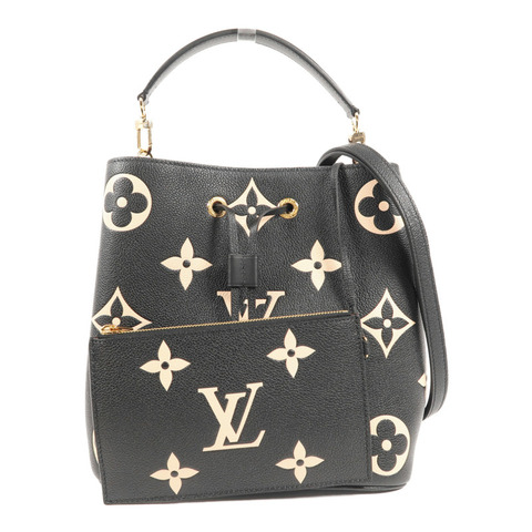 LOUIS VUITTON Monogram Empreinte Bicolor Neo Noe MM金扣手挽肩背兩用袋