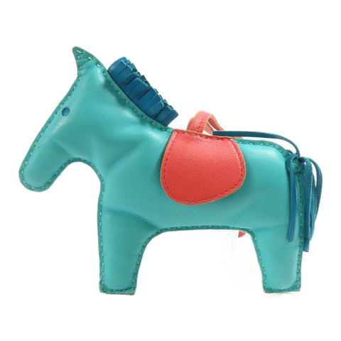 HERMES Milo皮革Rodeo L掛飾
